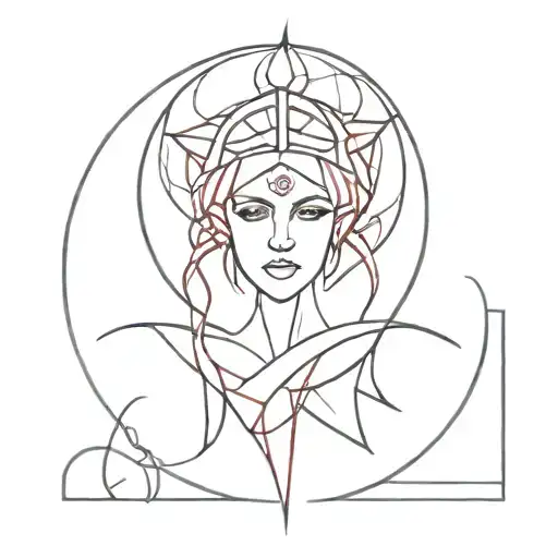 Red And Black Gothic Tribal Gore