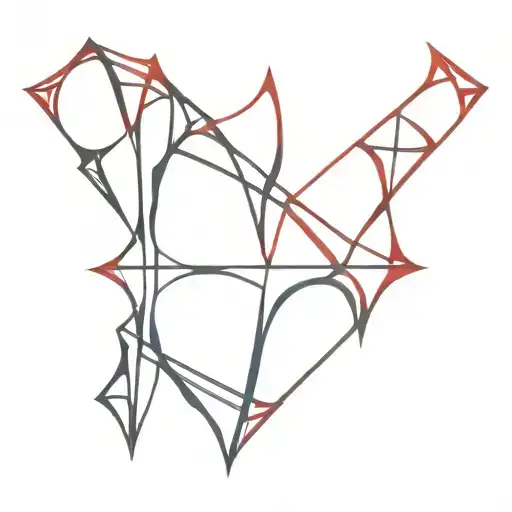 Red And Black Gothic Tribal