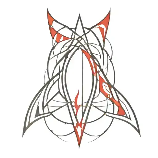 Red And Black Tribal Gothic