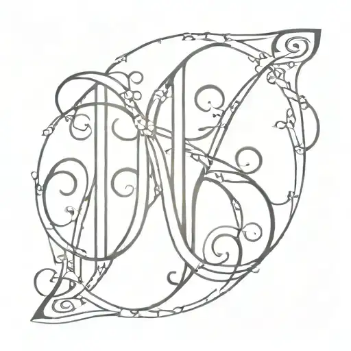 Black And Red Gothic Letter Kln