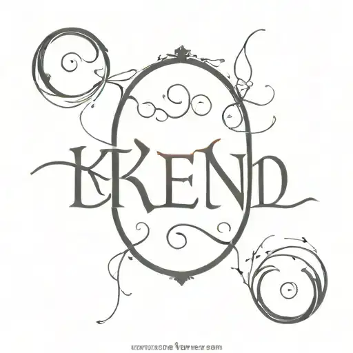 Black And Red Gothic Letters Kln