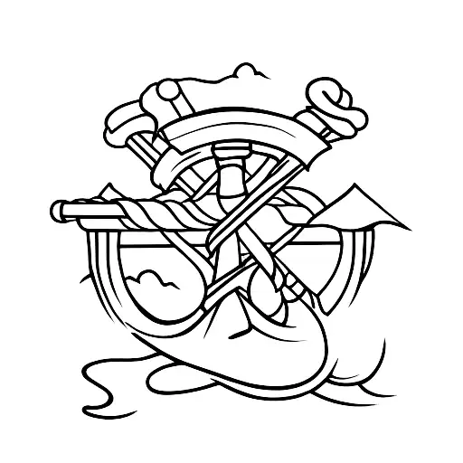 Combine An Anchor And A Straw Hat