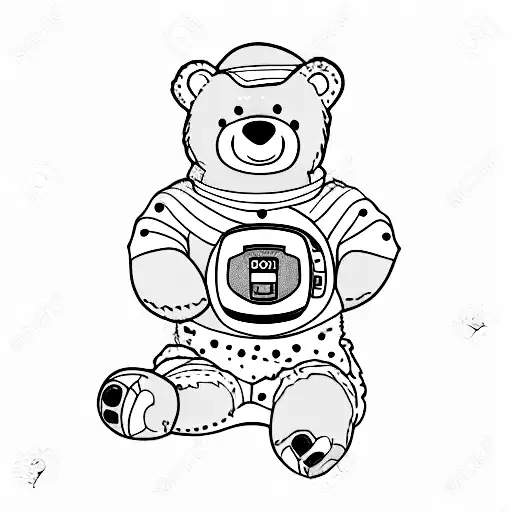 Cute Bear With An Insulin Pump Or Similar On The Bear