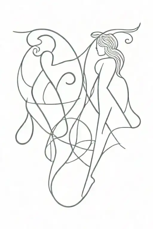 Aquarius And Virgo Symbol Incorporated