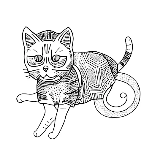 Cat Tortoiseshell Jumping