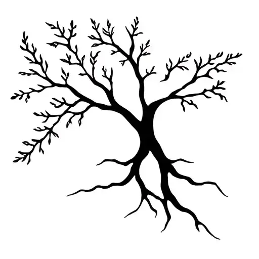 Oak Tree Willow Tree Intertwined