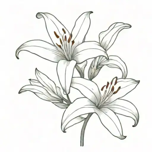 One Lily Flower