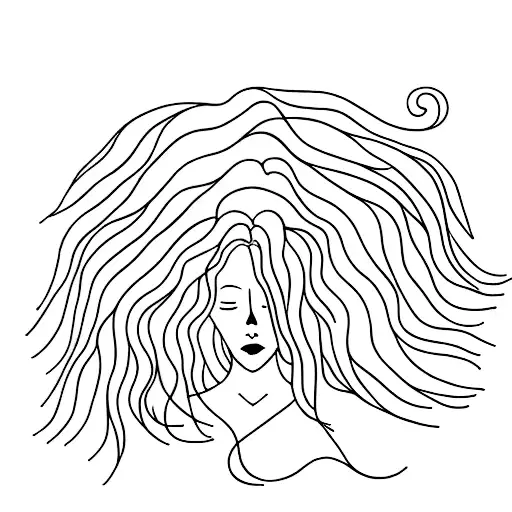 Woman With Hair Like A Weeping Willow Tree