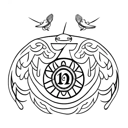 May 7 1971 In Roman Numerals With Birds Flying Away From It