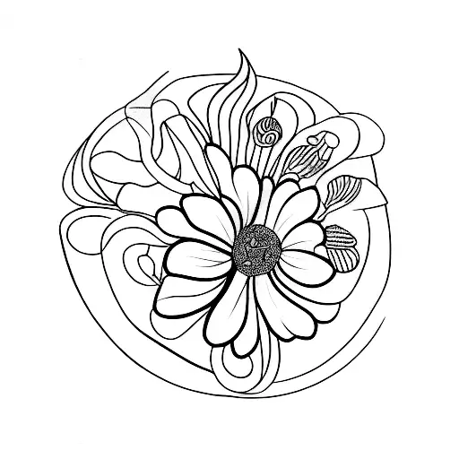 Caribbean And African Nature Flower Mermaid