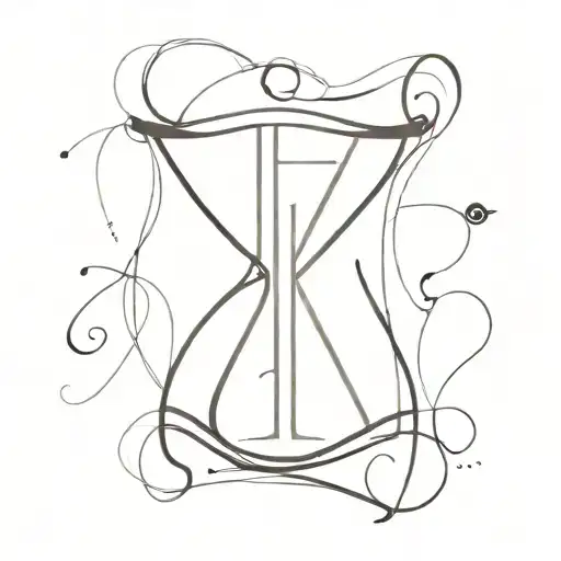 Two Letters A Like An Hourglass