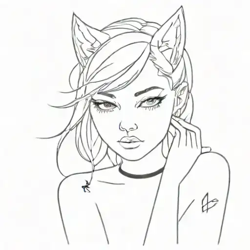 Cat Girl Wearing