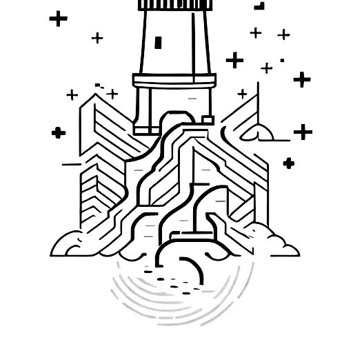 Data Flowing Through A Lighthouse