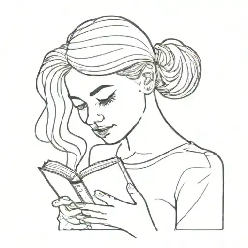 Head Of Polish Girl Reading Book