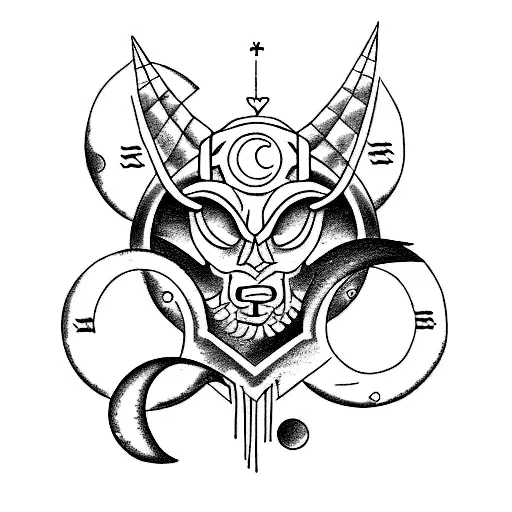 Incorporate The Cancer Zodiac Sign With A Moon In A Sketch-style