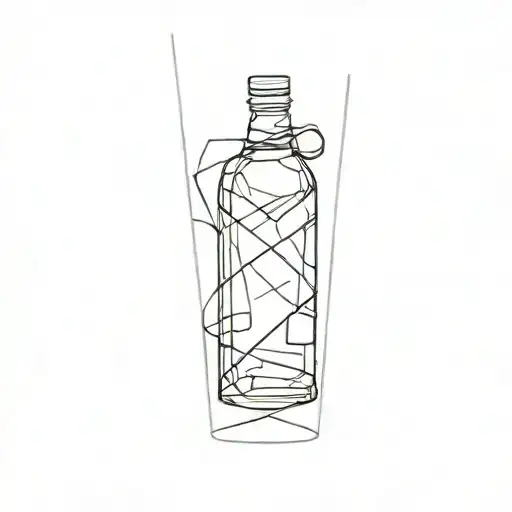 Broken Bottle With Bandage