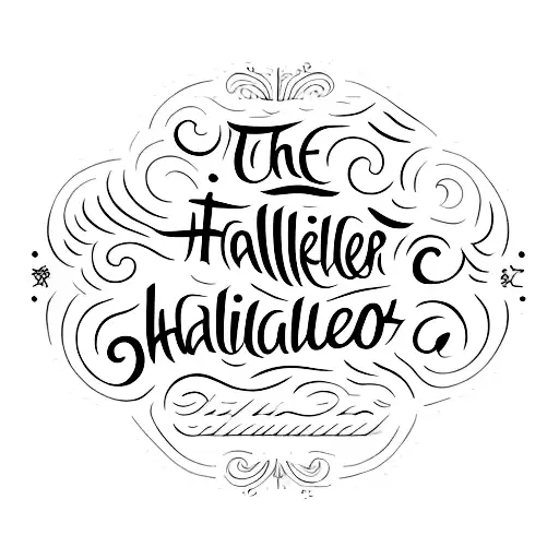 The Word Hallelujah In Cursive
