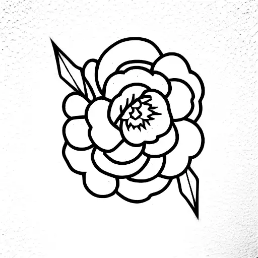 Moon Snake Peony Geometry