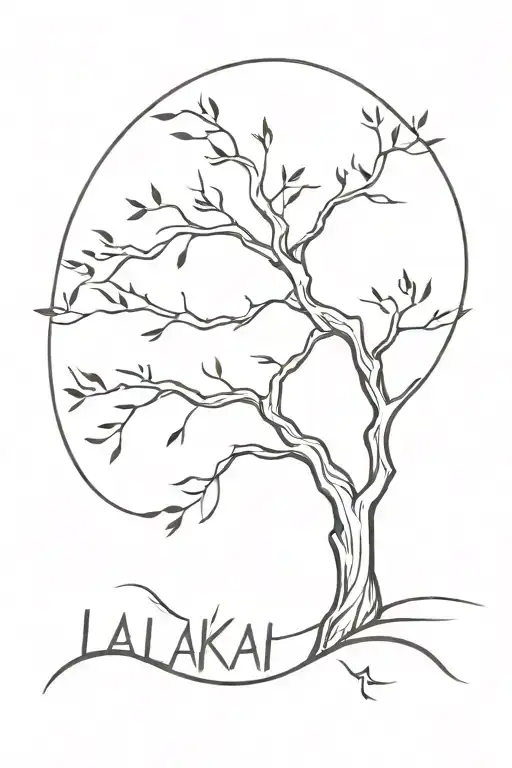 Last Name Lalakai With Thick Tree Growing