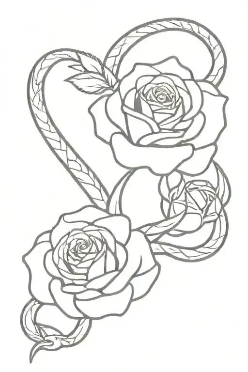 Snake Rose Intertwined