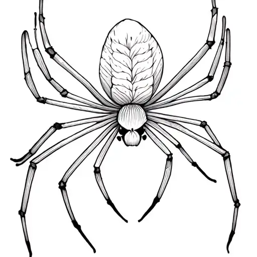 Spider With Orchid Flowers