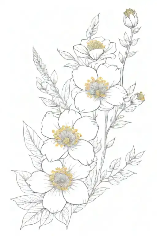 February And August Birth Flower Bouquet