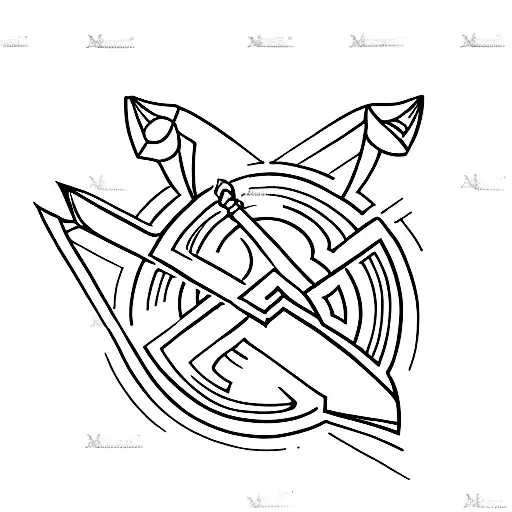 Arrow With Roman Numeral Xxvi