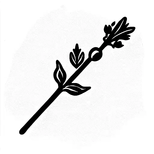Scepter With Daphne Leaf