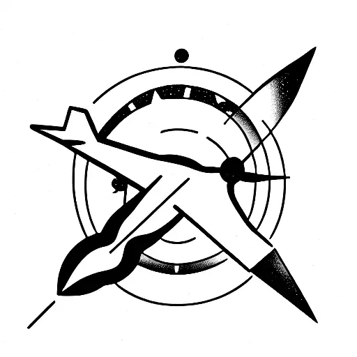 Planes In The Sky And Space