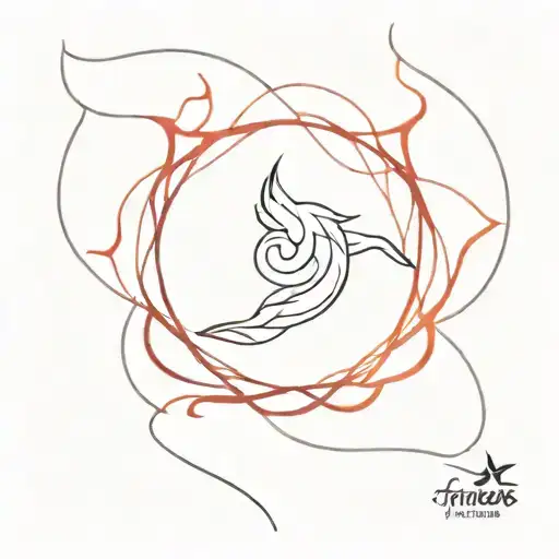 Red Phoniex And Fire