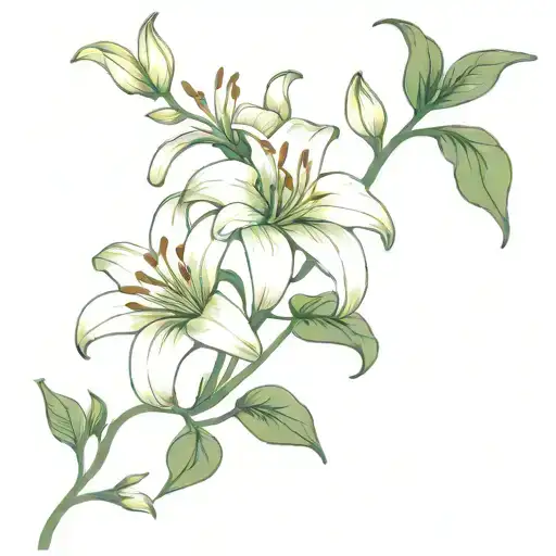 Lily Flower Vine Wrapping