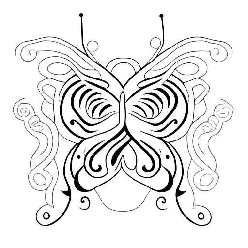 Half Snake Half Butterfly