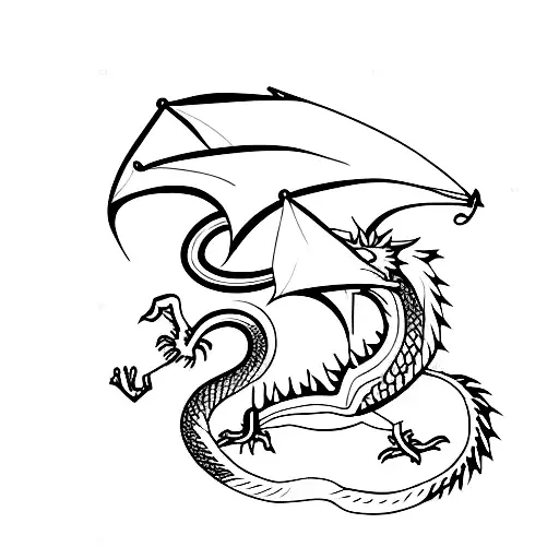 Dragon Driven By Strenght And Luck