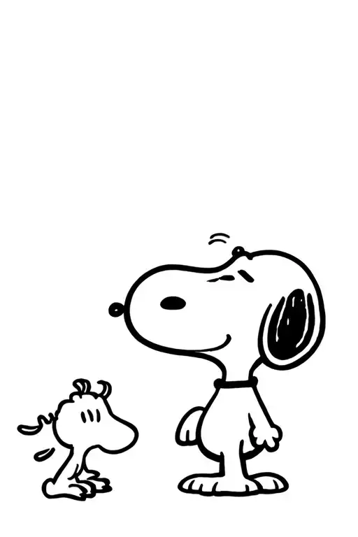 Snoopy And Woodstock