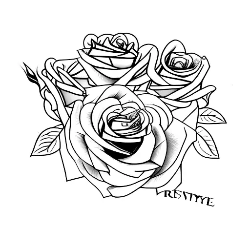 Rose With The Word Resurrect