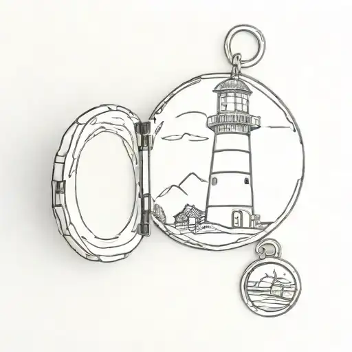 Locket With Lighthouse Inside
