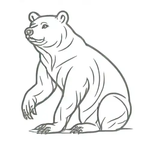 Bear Standing With A Cross Dangling From Its Neck