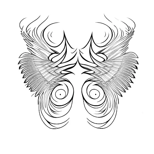 Pointy Swirly Fairy Wings