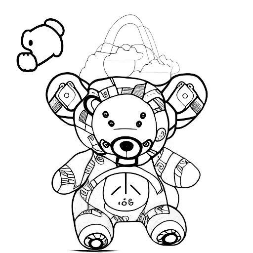 Insulin Pump On A Teddy Bear