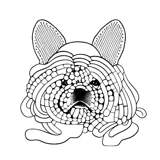 A Dog Made Of Seashells