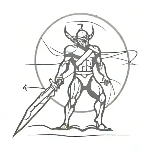 Warrior Facing Atomic Blast