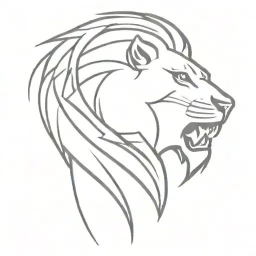 Combine The Galatasaray Logo With A Fierce Lion Design