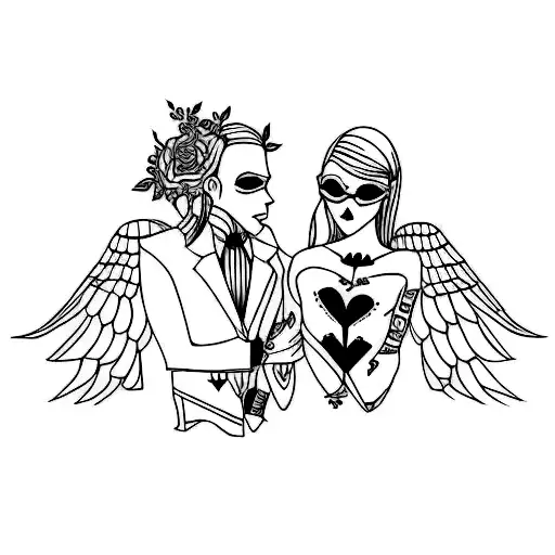 Matching Gothic Tattoo For Couple It Needs To Be Small And Minimalist