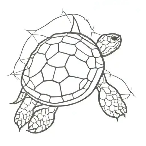 Turtle Shoulder Tattoo Design