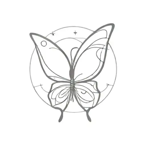 Butterfly With A Sun In The Wing