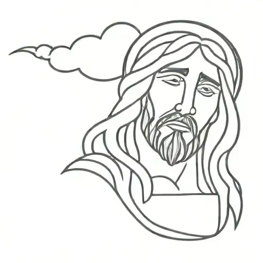 Jesus With Clouds Floating