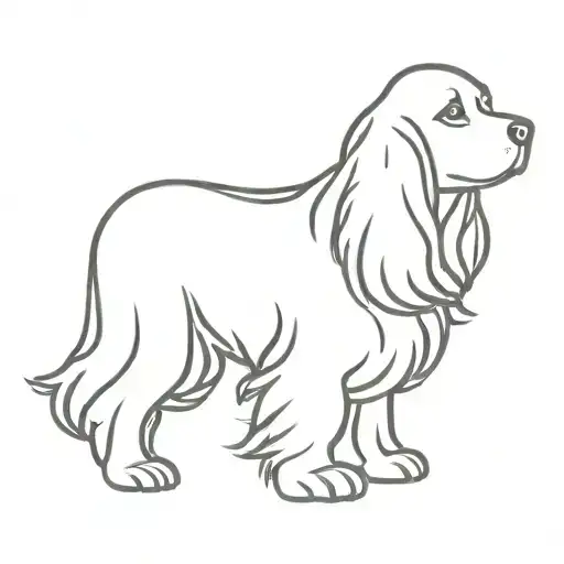 Cocker Spaniel Dog Silhouette