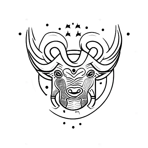 A Basketball Player Shooting A Hoop With The Zodiac Sign Taurus Incorporated Into The Design