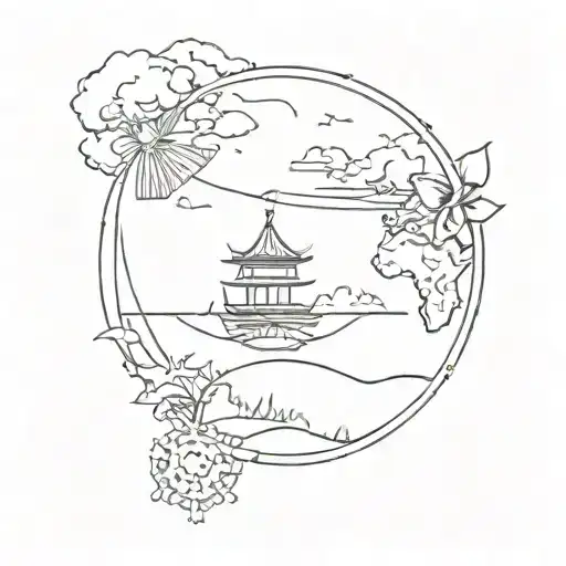 Travel Tattoo Design