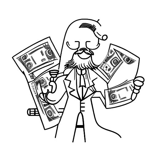 A Bartender Juggling Money